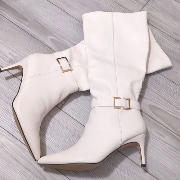 (39-2902) COUTGO Womens Knee High Boots Stiletto Heels Sz 8.5 - Picture 7 of 11